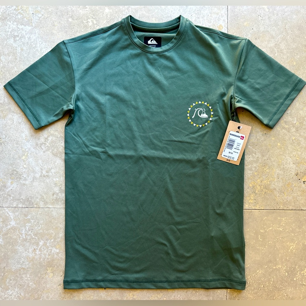 QUIKSILVER Endless Trip Surf Rashguard Boys - Size S/10 - NWT